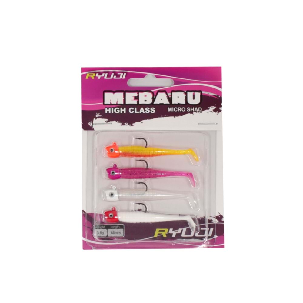RYUJI MEBARU MICRO SHAD 65MM 3.8GR SKY MIX (4AD)
