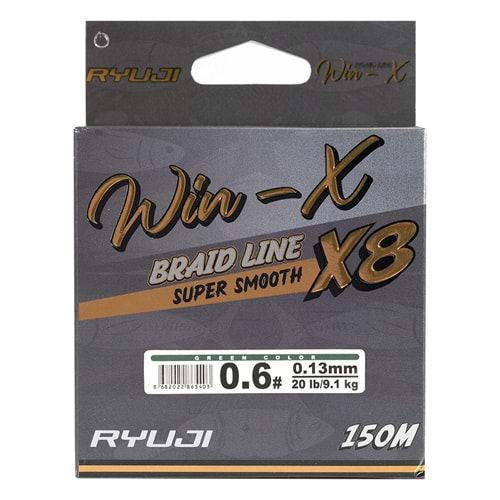 Ryuji WinX X8 150 Mt Green İp Misina