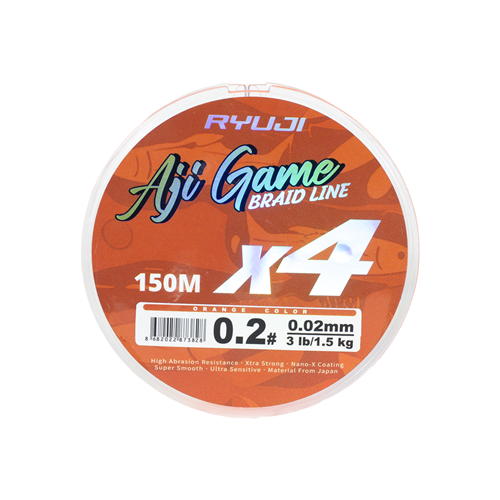 Ryuji Aji Game 4 X 150 Mt Orange İp Misina