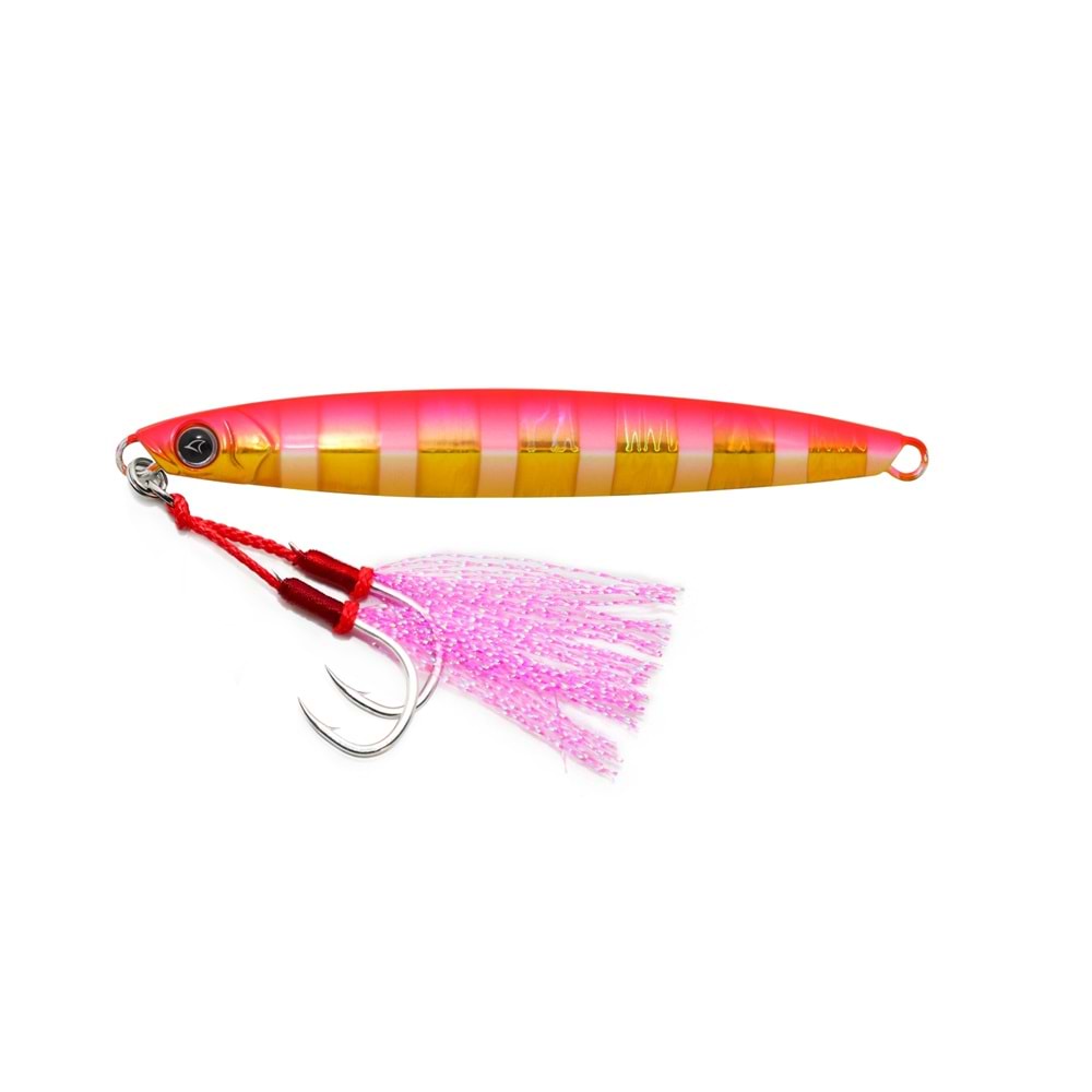 Hanfish Slap Slim Single 100 Gr Jig Yem - Pink Zebra Gold