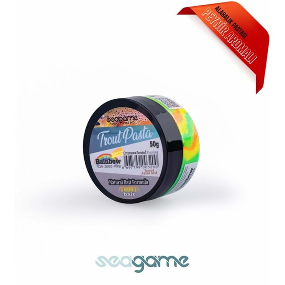 Seagame Trout Pasta Alabalık Hamuru 50 Gr Peynirli Gökkuşağı