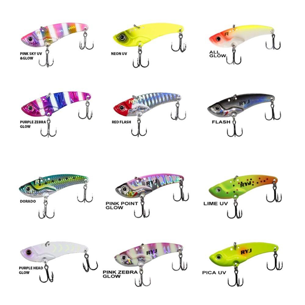 Ryuji Mirror Vib 9gr / 4.5cm Jig Yem Dorado
